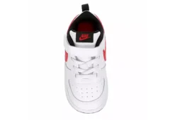 Nike Boys Infant Court Borough 2 Low Top Sneaker - White -Shoe Sales Store US 01 808123 05