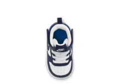 Nike Boys Infant Court Borough Mid 2 Sneakers - White -Shoe Sales Store US 01 808166 04