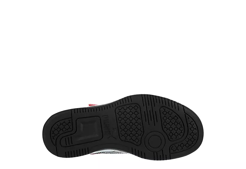 Puma Boys Rebound Layup Sl Sneaker - White 9 Puma Boys Rebound Layup Sl Sneaker - White - Image 7