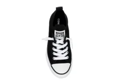 Converse Girls Chuck Taylor All Star Kids Knit Shoreline Sneaker - Black -Shoe Sales Store US 01 808239 05