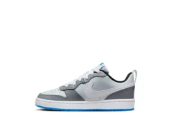 Nike Boys Court Borough 2 Low Top Sneaker - Grey -Shoe Sales Store US 01 808282 02