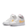Nike Girls Court Borough 2 Mid Top Sneaker - White -Shoe Sales Store US 01 808289 00