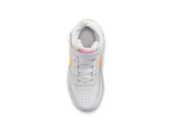 Nike Girls Court Borough 2 Mid Top Sneaker - White 13 Nike Girls Court Borough 2 Mid Top Sneaker - White -Shoe Sales Store US 01 808289 04