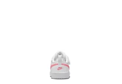 Nike Girls Infant Court Borough 2 Low Top Sneaker - White -Shoe Sales Store US 01 808290 03