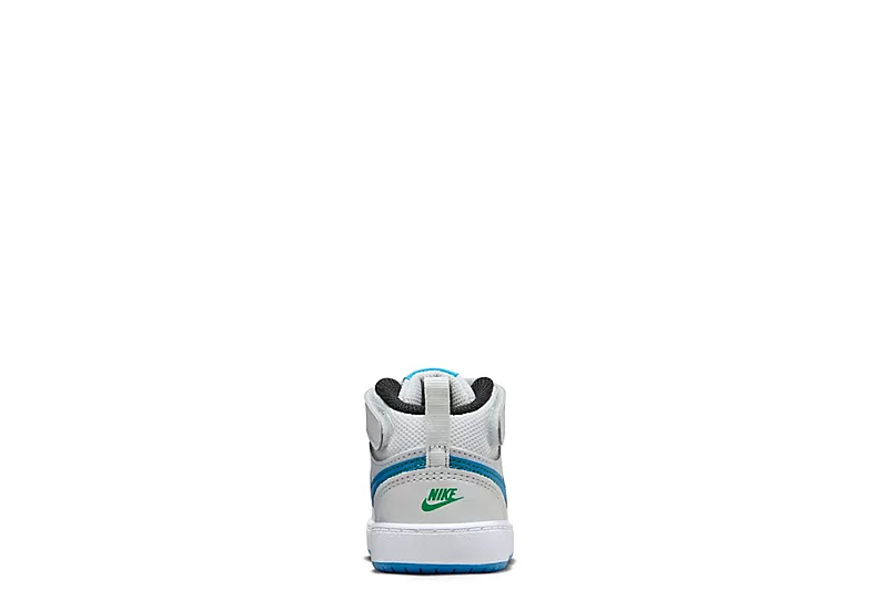 Nike Boys Infant Court Borough Mid 2 Sneakers - Grey 6 Nike Boys Infant Court Borough Mid 2 Sneakers - Grey - Image 4