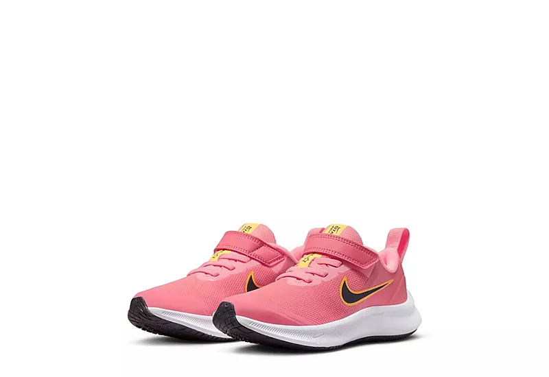 Nike Girls Star Runner 3 Slip On Sneaker - Coral 3 Nike Girls Star Runner 3 Slip On Sneaker - Coral