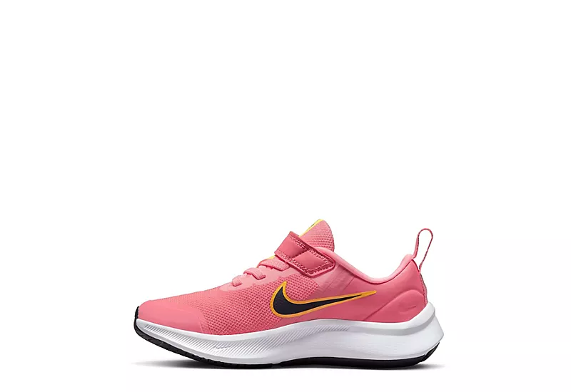 Nike Girls Star Runner 3 Slip On Sneaker - Coral 5 Nike Girls Star Runner 3 Slip On Sneaker - Coral - Image 3