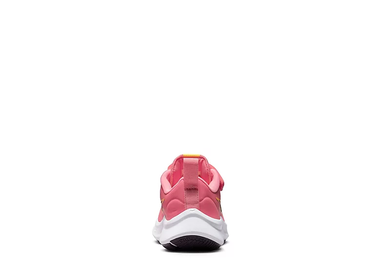 Nike Girls Star Runner 3 Slip On Sneaker - Coral 6 Nike Girls Star Runner 3 Slip On Sneaker - Coral - Image 4