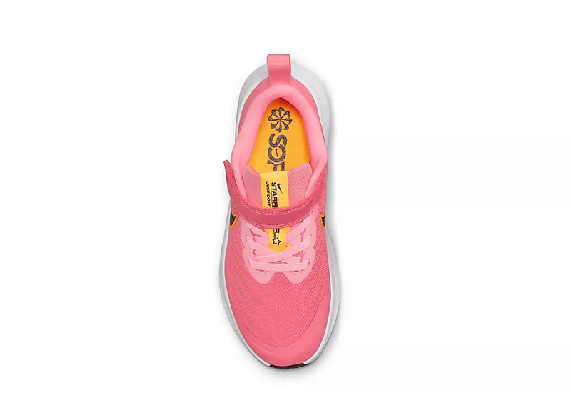 Nike Girls Star Runner 3 Slip On Sneaker - Coral 7 Nike Girls Star Runner 3 Slip On Sneaker - Coral - Image 5
