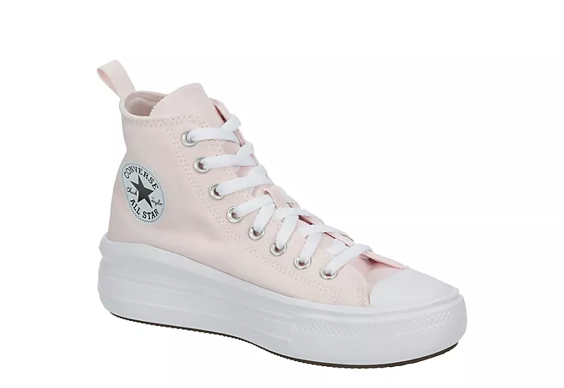Converse Girls Chuck Taylor All Star Move High Top Sneaker - Pink 3 Converse Girls Chuck Taylor All Star Move High Top Sneaker - Pink