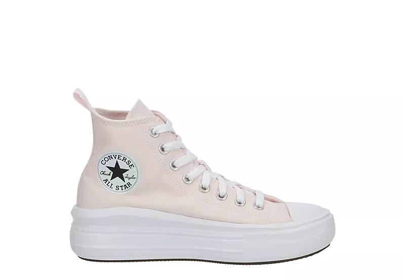 Converse Girls Chuck Taylor All Star Move High Top Sneaker - Pink 4 Converse Girls Chuck Taylor All Star Move High Top Sneaker - Pink - Image 2
