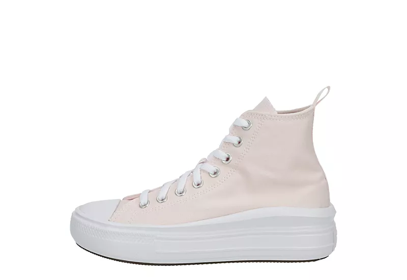 Converse Girls Chuck Taylor All Star Move High Top Sneaker - Pink 6 Converse Girls Chuck Taylor All Star Move High Top Sneaker - Pink - Image 4