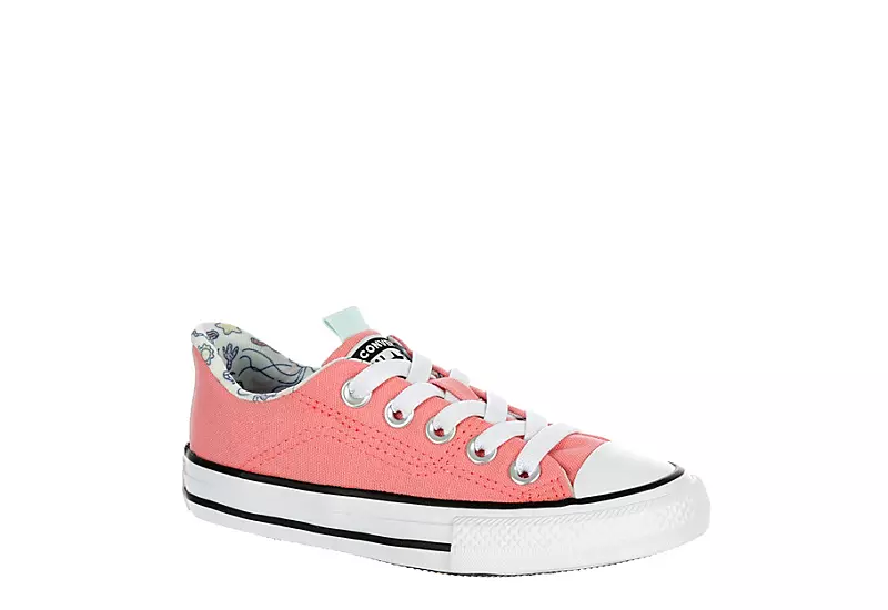 Converse Girls Chuck Taylor All Star High Top Sneaker - Pink 3 Converse Girls Chuck Taylor All Star High Top Sneaker - Pink