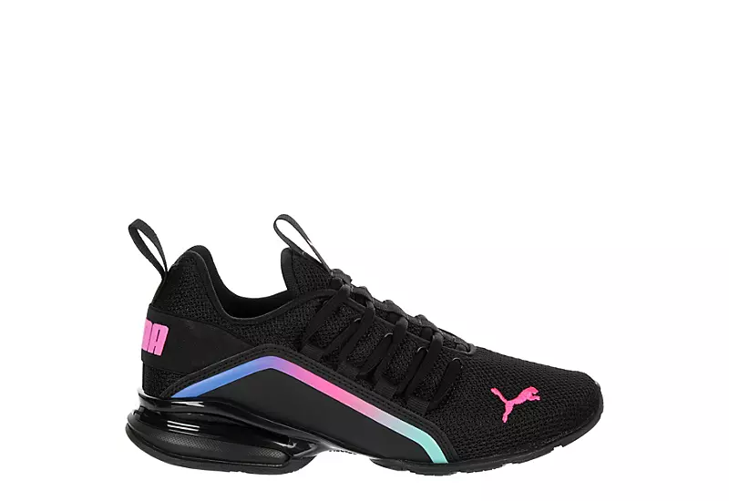 Puma Girls Axelion Sneaker - Black 4 Puma Girls Axelion Sneaker - Black - Image 2