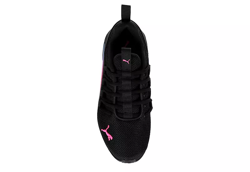 Puma Girls Axelion Sneaker - Black 8 Puma Girls Axelion Sneaker - Black - Image 6