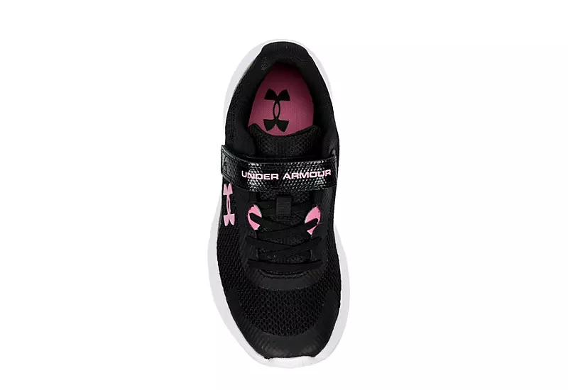 Under Armour Girls Surge 3 Sneaker - Black 8 Under Armour Girls Surge 3 Sneaker - Black - Image 6