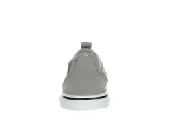 Vans Boys Infant Asher Slip On Sneaker - Grey -Shoe Sales Store US 01 808425 02