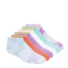 Skechers Girls Low Cut Tie Dye Socks 6 Pairs - Tie-dye -Shoe Sales Store US 01 900145 00