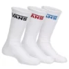 Vans Boys Crew Socks 3 Pairs - White -Shoe Sales Store US 01 900162 00