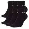 Nike Boys Everyday Cushion Quarter Socks 6 Pairs - Black -Shoe Sales Store US 01 900759 00