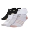 Adidas Girls Medium Superlite No Show Socks 6 Pairs - Grey -Shoe Sales Store US 01 900784 00