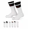 Nike Boys Heritage Crew Socks 6 Pairs - Black -Shoe Sales Store US 01 901295 00