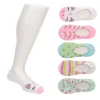 Ladeda Girls Unicorn Liner Socks 6 Pairs - Assorted -Shoe Sales Store US 01 901341 00