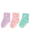 Nike Girls Ankle Socks With Grips 3 Pairs - Lilac -Shoe Sales Store US 01 901696 00