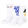 Nike Boys Graphic Crew Socks 3 Pairs - White -Shoe Sales Store US 01 902394 00
