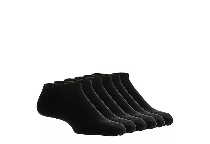 Game Sport Boys No Show Socks 6 Pairs - Black 3 Game Sport Boys No Show Socks 6 Pairs - Black