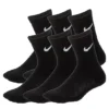 Nike Boys Toddler Crew Socks 6 Pairs - Black -Shoe Sales Store US 01 941027 00